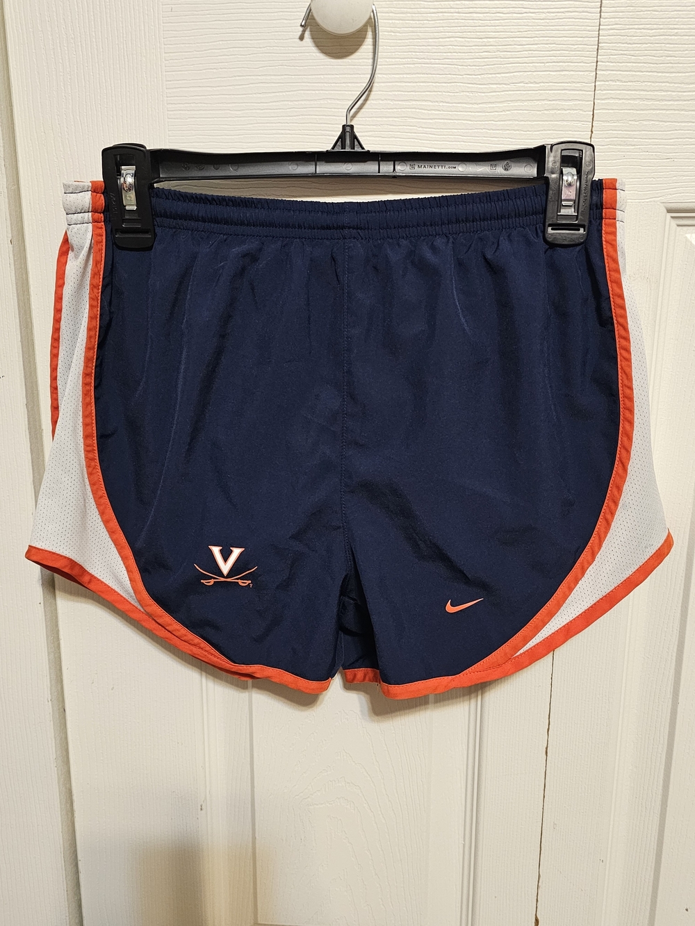 UVA Nike Virginia Cavaliers Navy & Orange Athletic Shorts Ladies